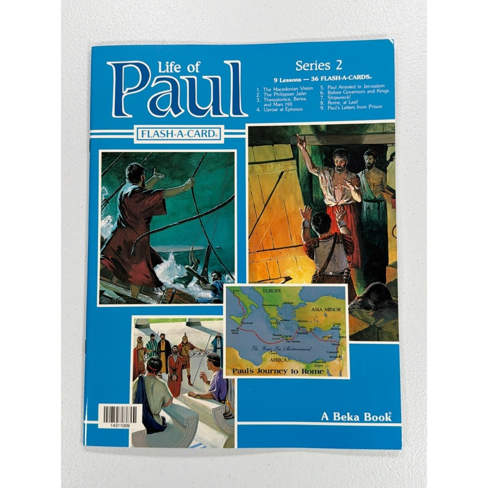 Abeka Life of Paul Series 2 Flash-A-Cards Complete 36 Cards w/ Plastic Case